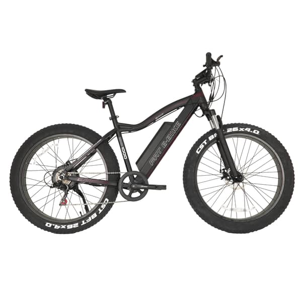 Gammax E Mountain Fat Bike 26 Inch, Black Gammax E Mountain Fat Bike 26 Inch, Black