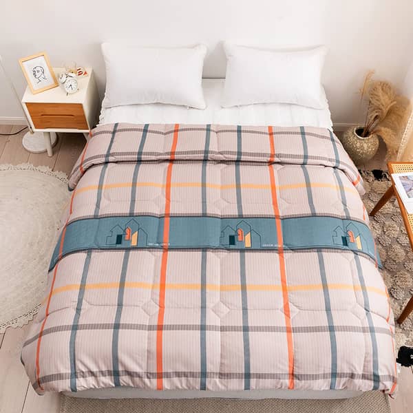 RISHAHOME King Size Comforter (220x240 cm) Smalt Blue 2202401SBL