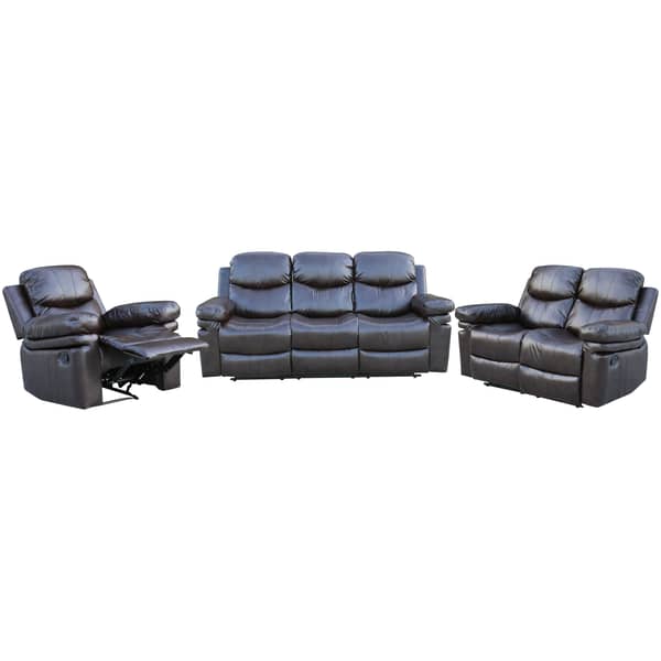 Home Style Zoe Recliner Sofa Set 3+2+1 - Burgundy Home Style Zoe Recliner Sofa Set 3+2+1 - Burgundy