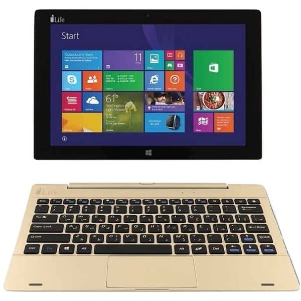 ILife Zed Book Convertible Touch Laptop - Laptop Atom 1.8GHz 2GB 32GB Shared Win10 10.1inch HD Gold ILife Zed Book Convertible Touch Laptop - Laptop Atom 1.8GHz 2GB 32GB Shared Win10 10.1inch HD Gold