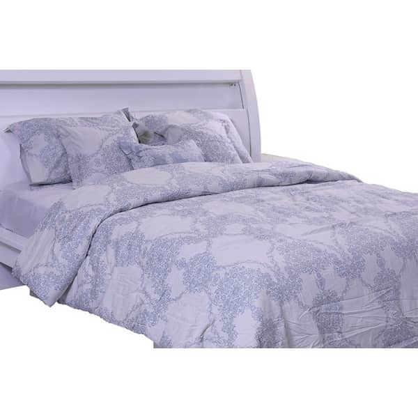 Pan Emirates 6pcs Chiyelle Jacquard Comforter Set 240x260cm Blue