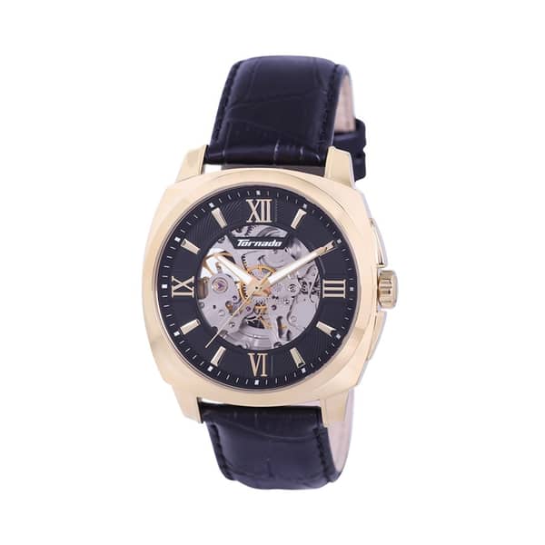TORNADO Men's Analog Black Dial Watch - T7316-GLBB