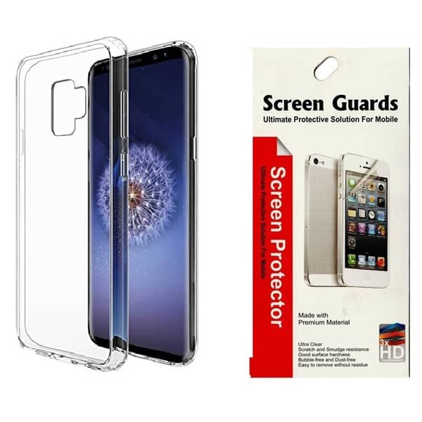 Smart IGS9TC Premium Transparent Back Case + SGS9 Premium Tempered Glass Clear For Samsung Galaxy S9 Smart IGS9TC Premium Transparent Back Case + SGS9 Premium Tempered Glass Clear For Samsung Galaxy S9