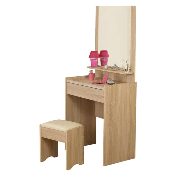 Asghar Furniture - Lilith Minimalist Dresser Table - Oak Asghar Furniture - Lilith Minimalist Dresser Table - Oak