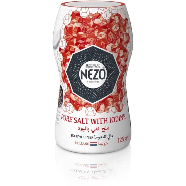 Nezo Extra Fine Table Iodized Salt 125Gm Nezo Extra Fine Table Iodized Salt 125Gm