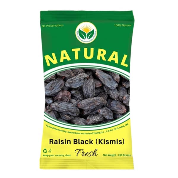 Natural Black Raisin (premium) 1kg (kishmish/kismis)