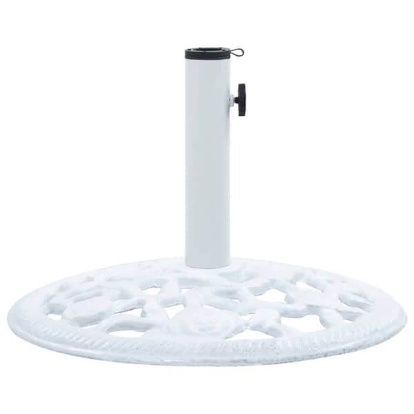 Vidaxl Umbrella Base White 12 Kg 48 Cm Cast Iron Vidaxl Umbrella Base White 12 Kg 48 Cm Cast Iron