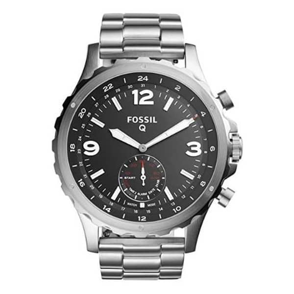 Fossil FTW1123 Q Nate Stainless Steel Hybrid Smart Watch Men