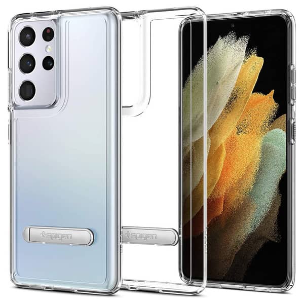 Spigen Ultra Hybrid S designed for Samsung Galaxy S21 ULTRA case cover - Crystal Clear