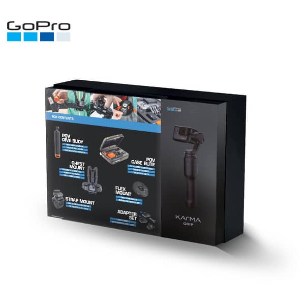 GoPro G02Q4KGA Karma Grip Bundle (POV Dive Buoy + POV Case Elite + Chest Mount + Strap Mount + Adapter Set)