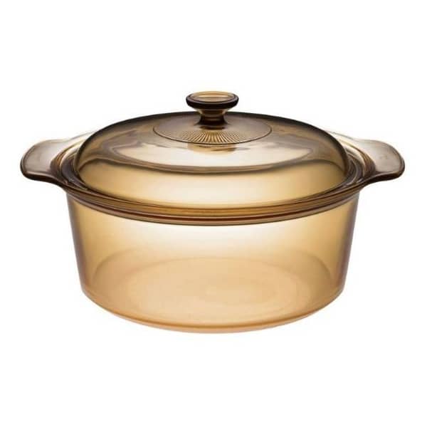 Visions Covered Dutch Oven Casserole Amber 5L
