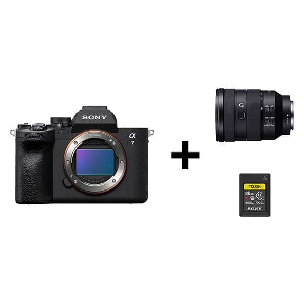 Sony Alpha 7 IV Digital Camera Body Black With SEL24105G Lens + Memory Card 80 GB