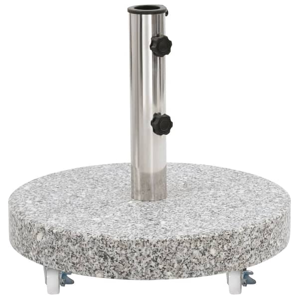 Vidaxl Parasol Base Granite 30 Kg Round Grey