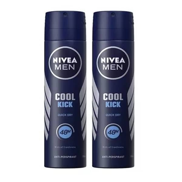 Nivea Men Fresh Active Deo Spray 150ml Twin Pack