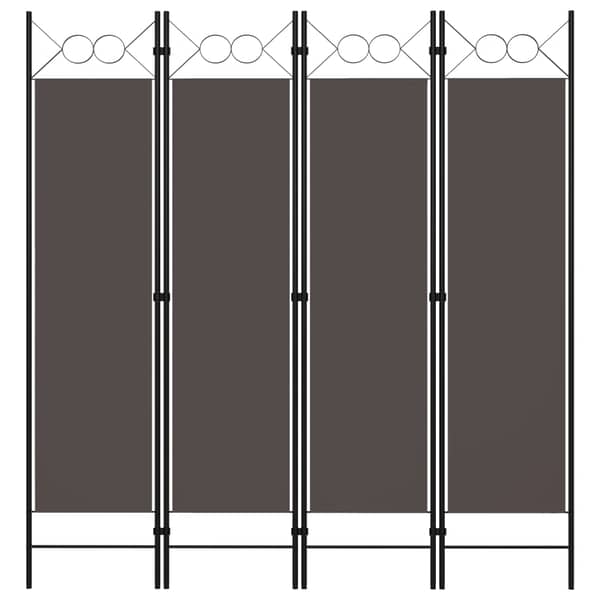 Vidaxl 4-panel Room Divider Anthracite 160x180 Cm