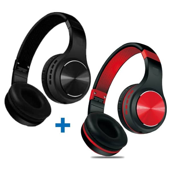 Eklasse EKBTHP10BSN Bluetooth Headphone Black + EKBTHP10BSN Bluetooth Headphone Red Eklasse EKBTHP10BSN Bluetooth Headphone Black + EKBTHP10BSN Bluetooth Headphone Red