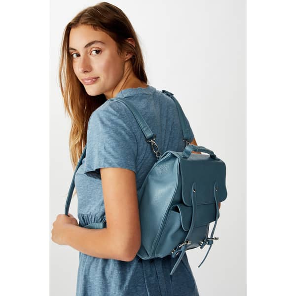 TYPO Buffalo Satchel Backpack-Petrol Blue