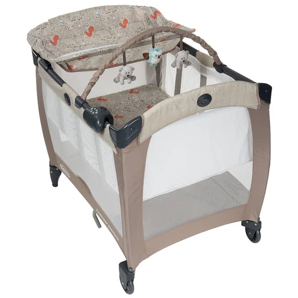 Graco Pack N Play Contour Electra Woodland Walk Travel Cot