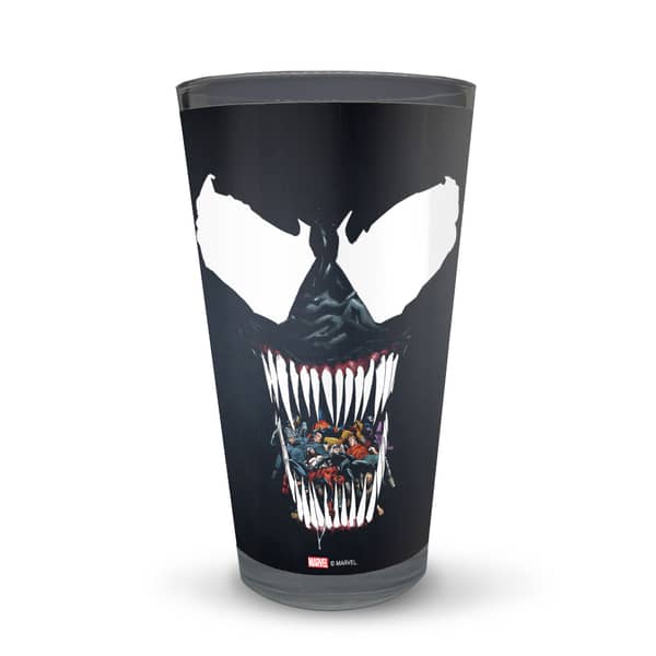 Marvel Venom Silhouette Latte Glass