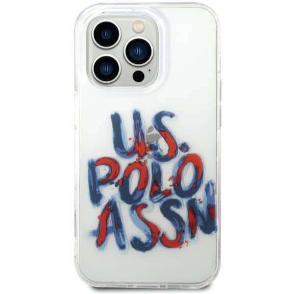 US Polo TPU Case Blue/Red With Graffiti Logo iPhone 14 Pro Max US Polo TPU Case Blue/Red With Graffiti Logo iPhone 14 Pro Max