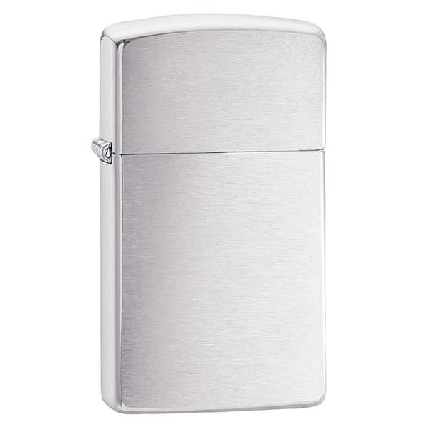 Zippo 1600 Slim Brushed Chrome Windproof Lighter