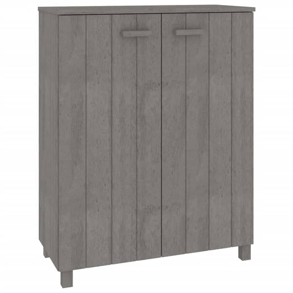 vidaXL Shoe Cabinet HAMAR Light Grey 85x40x108 cm Solid Wood Pine vidaXL Shoe Cabinet HAMAR Light Grey 85x40x108 cm Solid Wood Pine