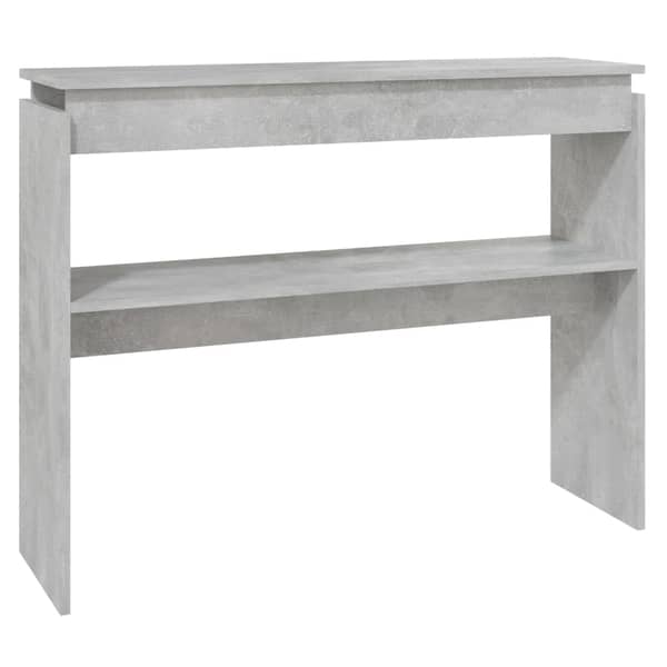 Vidaxl Console Table Concrete Grey 102x30x80 Cm Engineered Wood Vidaxl Console Table Concrete Grey 102x30x80 Cm Engineered Wood