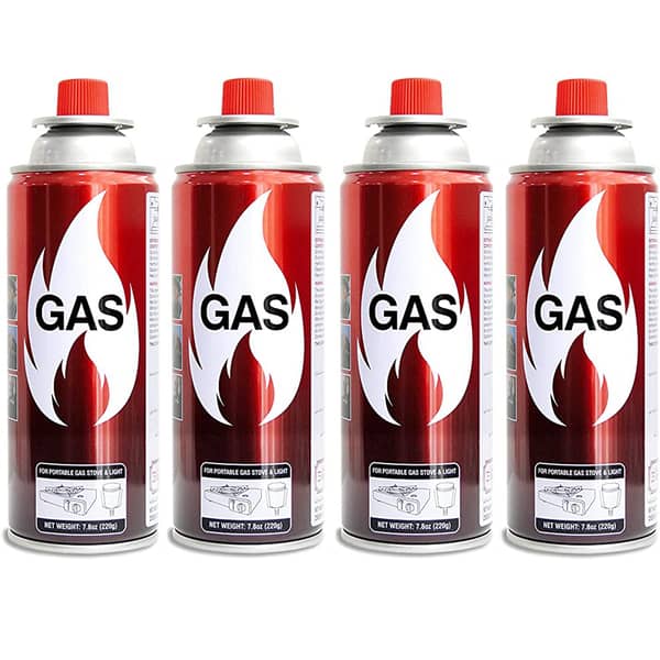 Al Saqer-butane Gas 4 Pcs-compo Sett-camping Gas 220 Gm