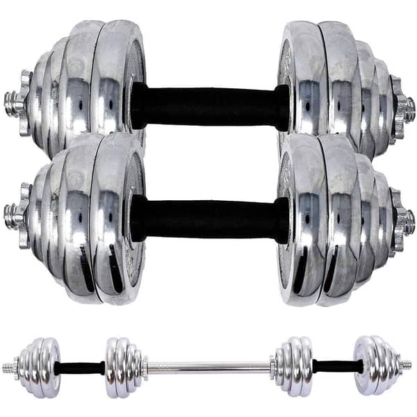 Ultimax Adjustable Fitness Dumbbell Weights For Fitness Dumbbells Gym Dumbbell Set Adjustable Dumbbell Set With Barbell Connecting Rod Gym Weights-15kgs