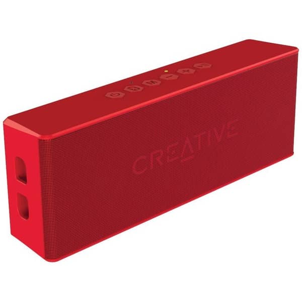 Creative MUVO 2 Portable Water Resistant Bluetooth Speaker With Built In MP3 Player Metallic Red MF8255 Creative MUVO 2 Portable Water Resistant Bluetooth Speaker With Built In MP3 Player Metallic Red MF8255