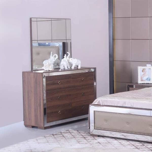 Ezekiel Walnut Dressing Table with Mirror Ezekiel Walnut Dressing Table with Mirror