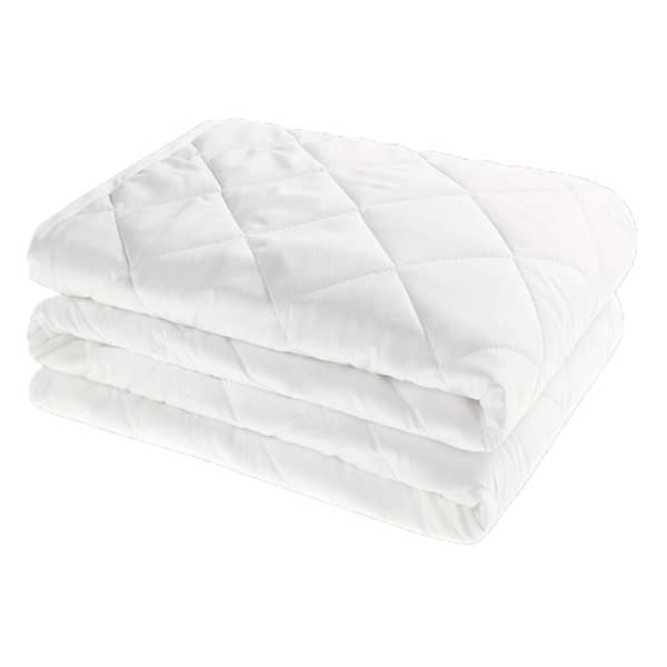 Mattress Protector Quilted Queen 160x200cm White Mattress Protector Quilted Queen 160x200cm White