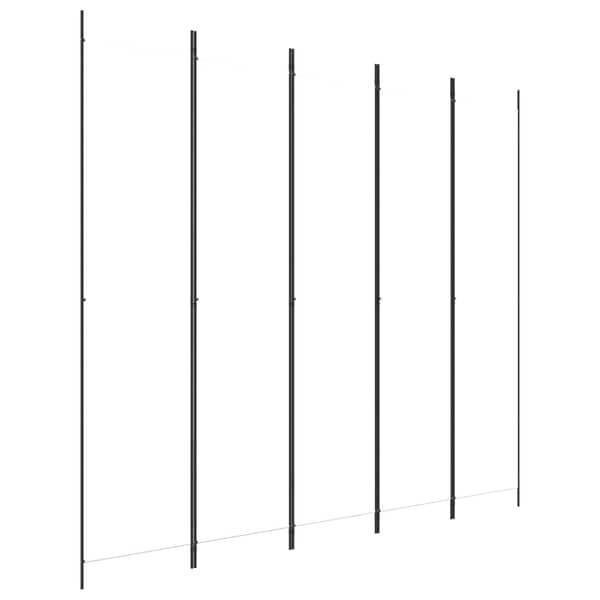 vidaXL 5-Panel Room Divider White 250x220 cm Fabric vidaXL 5-Panel Room Divider White 250x220 cm Fabric