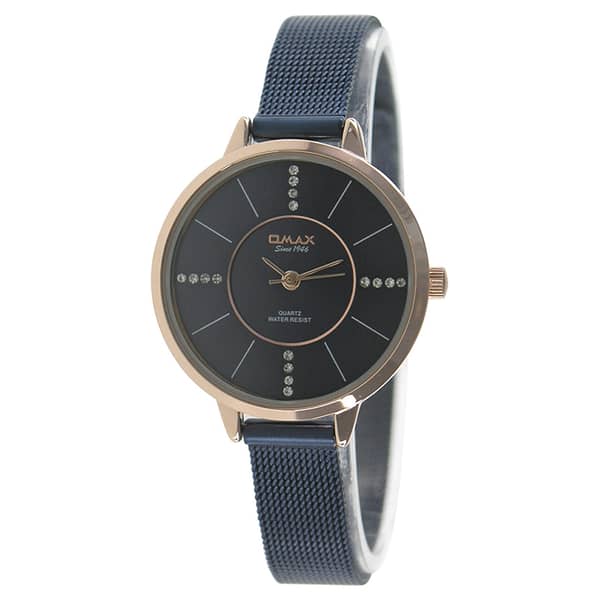 Omax 00FMB0026U04 Rose Gold Analog Mesh Strap Women's Watch