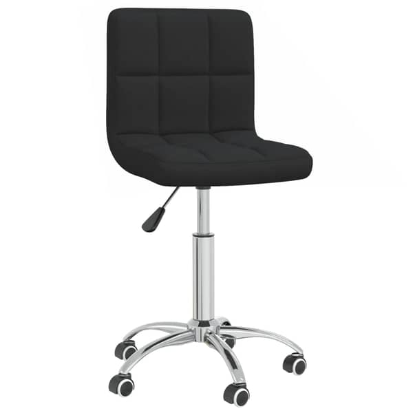 Vidaxl Swivel Office Chair Black Fabric