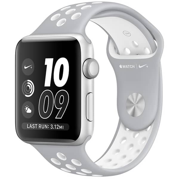 Apple Watch Nike+ - 38mm Silver Aluminium Case with Flat Silver/White Nike Sport Band
