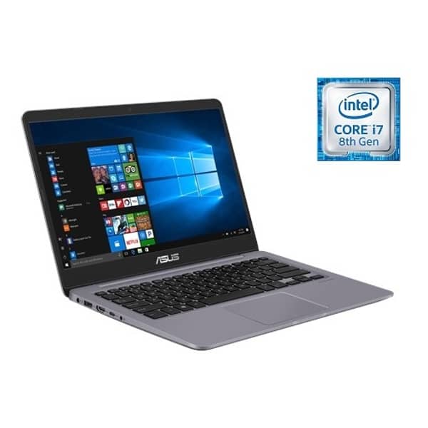 Asus VivoBook S13 S410UF-EB242T Laptop - Core i7 1.8GHz 8GB 1TB+256GB 2GB Win10 14inch FHD Grey