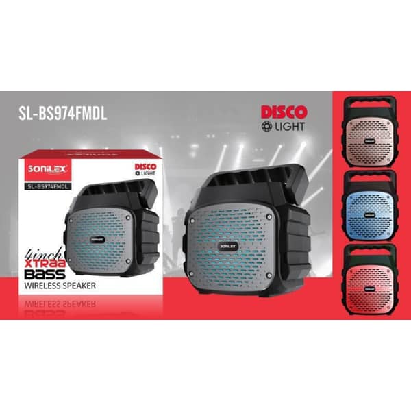 سونليكس SL-bs974fmdl ديسكو لايت إكسترا بيس سماعة بلوتوث سونليكس SL-bs974fmdl ديسكو لايت إكسترا بيس سماعة بلوتوث