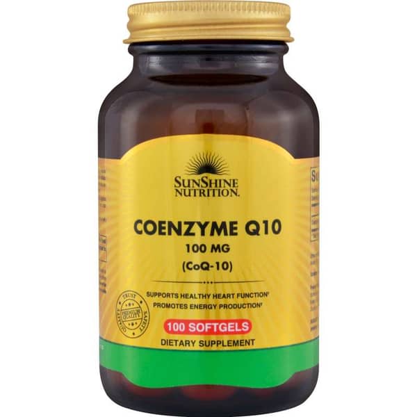 Sunshine Nutrition Coenzyme Q10 100mg 100 Softgels Sunshine Nutrition Coenzyme Q10 100mg 100 Softgels
