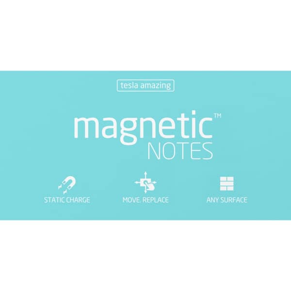 Tesla Amazing | Magnetic Notes- Aqua- Large