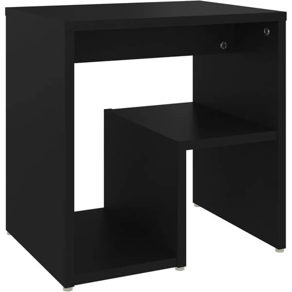 Vidaxl Bed Cabinet Black 40x30x40 Cm Chipboard