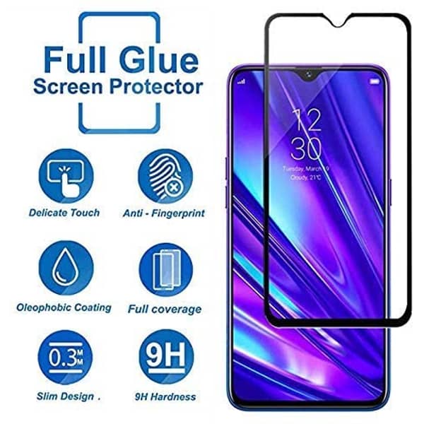 Urban Utility Screen protector Tempered Glass Made For Redmi Note 8 - Black