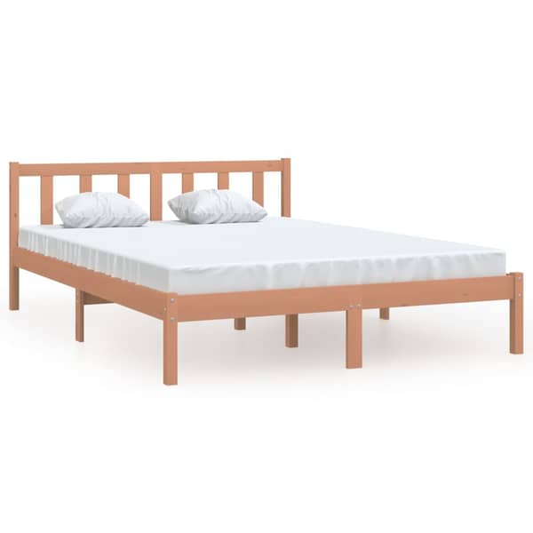 vidaXL Bed Frame Honey Brown Solid Pinewood 120x200 cm vidaXL Bed Frame Honey Brown Solid Pinewood 120x200 cm