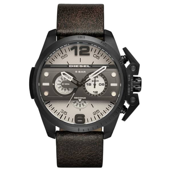 Diesel DZ4416 Grey Dial Leather Band Men's Watch