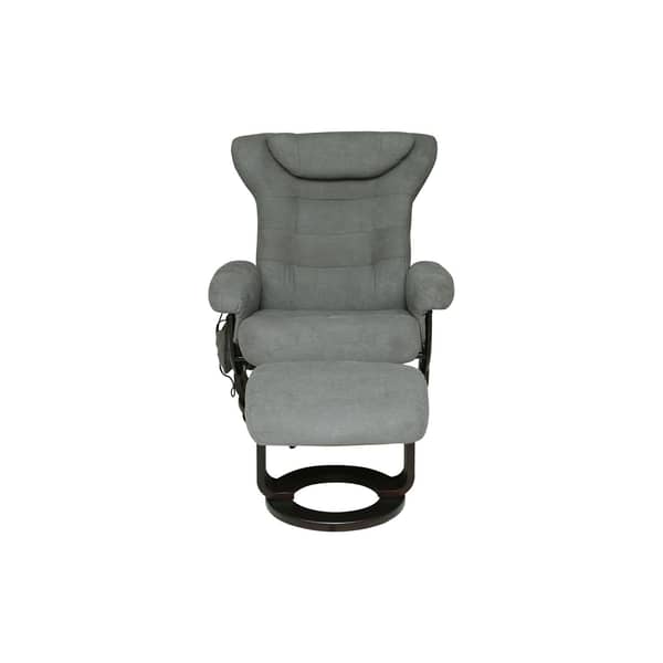 Pan Emirates Malmo Recliner With Massage & Ottoman Grey Pan Emirates Malmo Recliner With Massage & Ottoman Grey