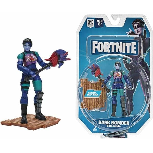 Epic Games 191726008354 Fortnite Solo Mode 4 Inches Figure Dark Bomber Toy Series