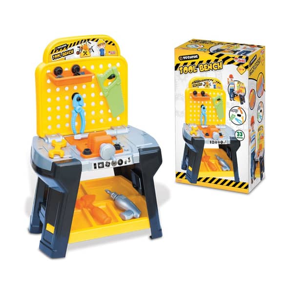 Dede Toy Kids Tool Set Workshop Toy W/ 33 Piecs Hanging Tools & Electric Drill For Educational Play - Best Toy For Kids, Boys & Girls Ages 3+