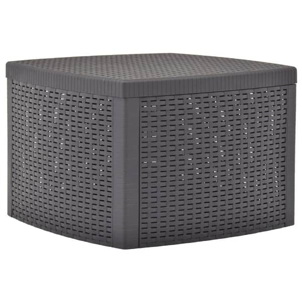 vidaXL Side Table Mocha 54x54x36.5 cm Plastic vidaXL Side Table Mocha 54x54x36.5 cm Plastic