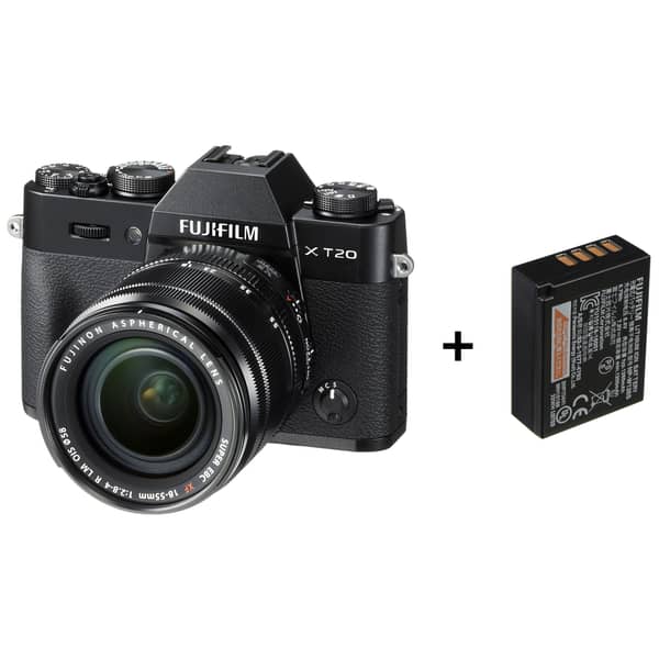 Fujifilm XT20 Mirrorless Digital Camera With XF 18-55mm F2.8-4 R Lens + NPW126S Battery