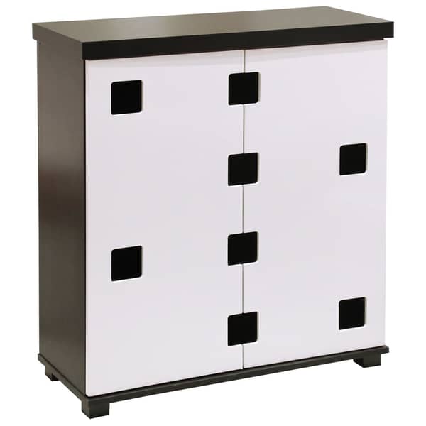 Nifty Shoe Cabinet Black & White